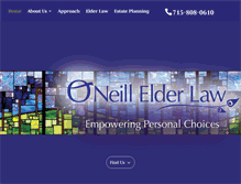 Tablet Screenshot of oneillelderlaw.com